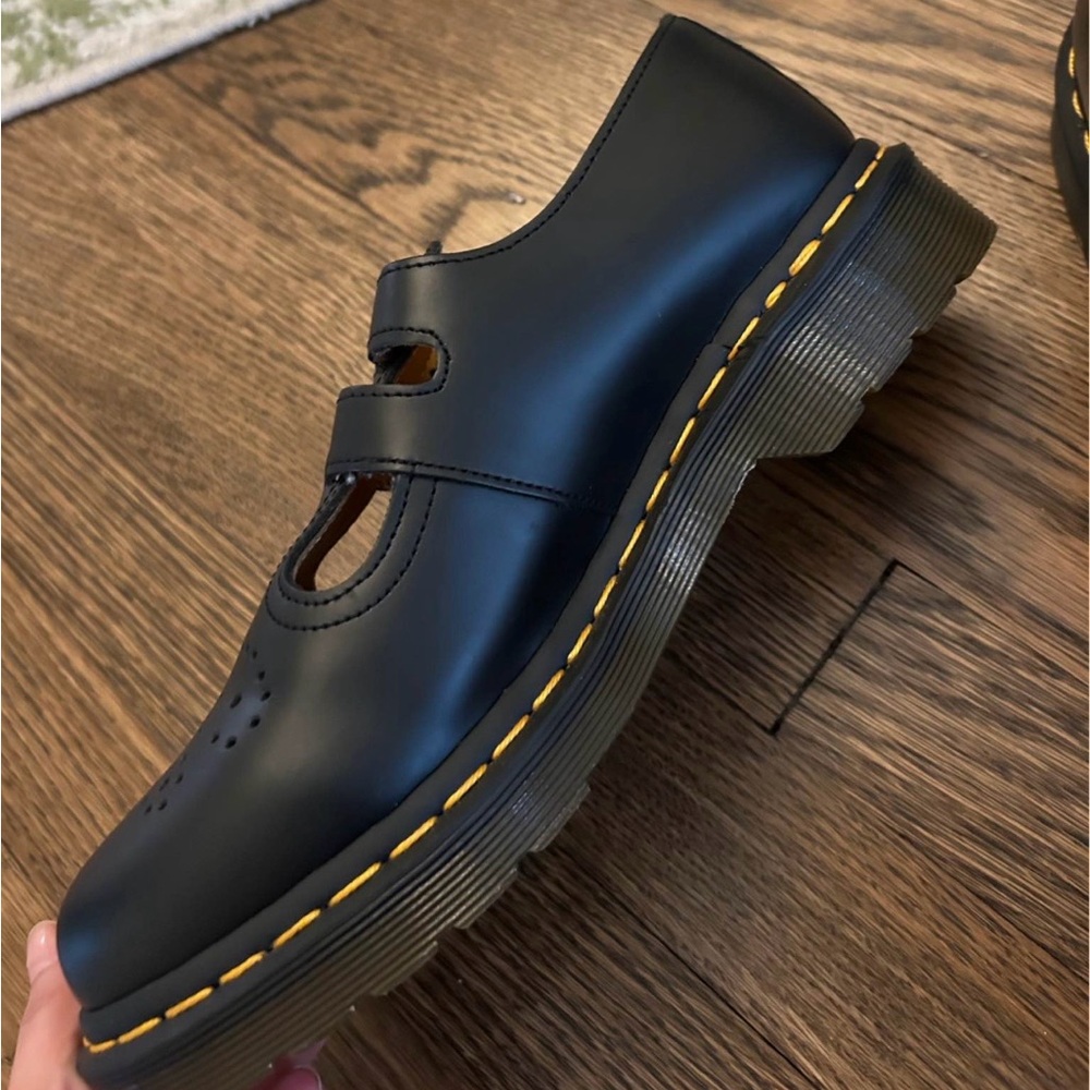 Dr. Martens Women Black Mary Jane Double-Strap Shoes - Picture 5 of 5